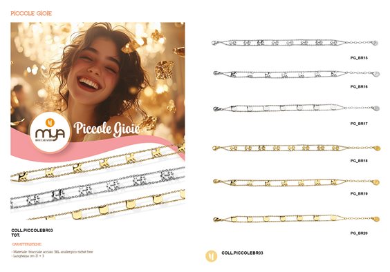 Bracelet Boccadamo Woman in Steel PG/BR17 - PG/BR17